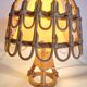 Paire de lampes bambou années 70