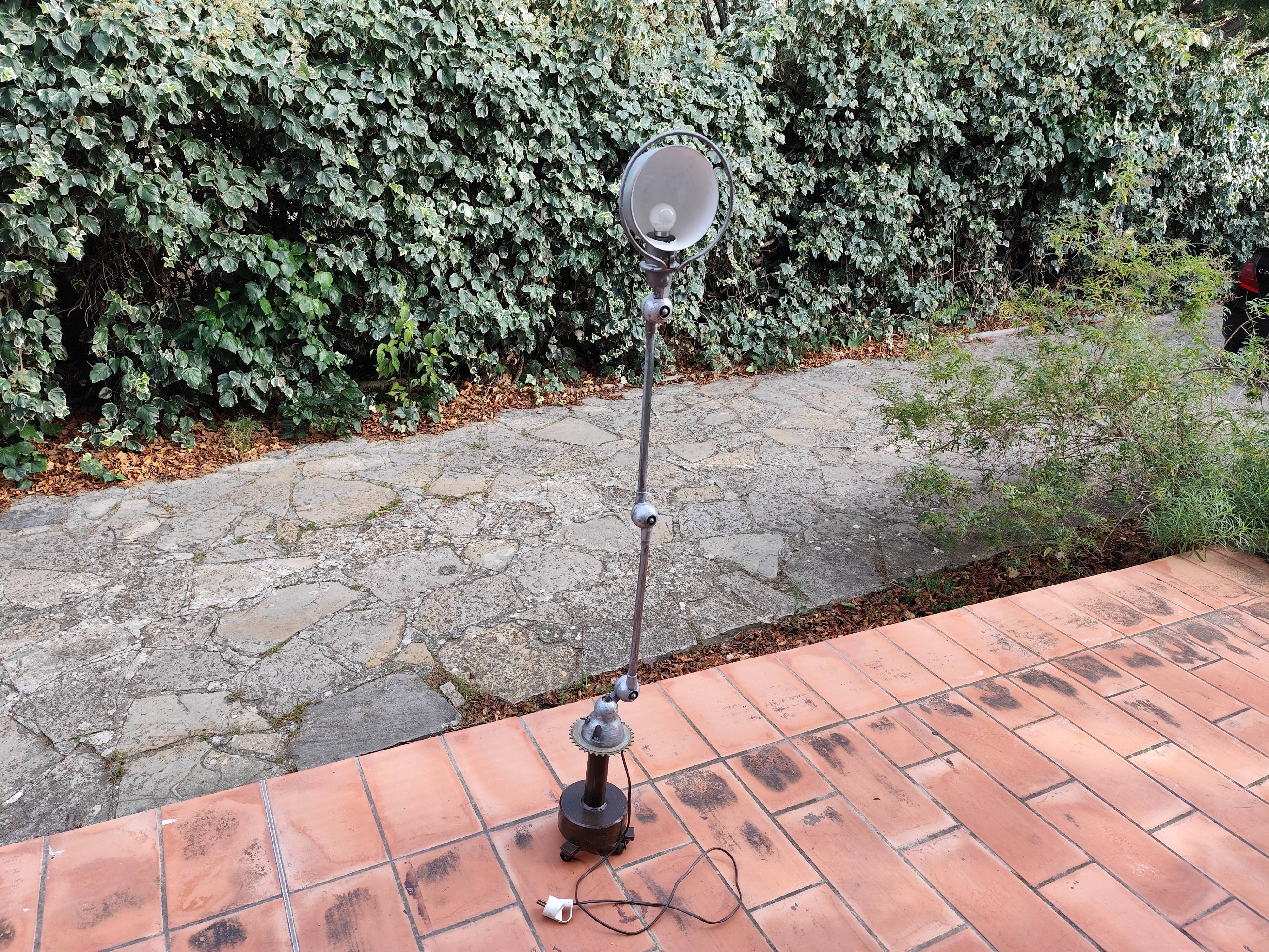 Jieldé Floor Lamp, 2-Arm Vintage Table Lamp, 50s/70s