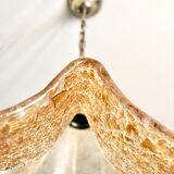 Suspension orange flower glass Murano 1960