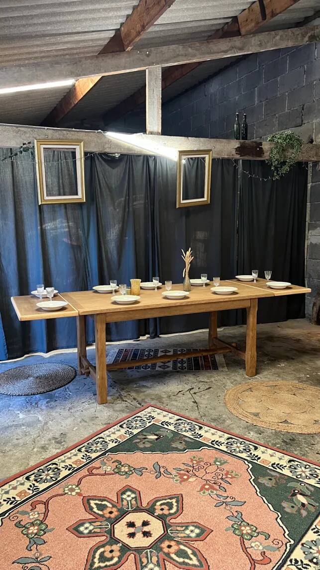 Restored antique farmhouse table