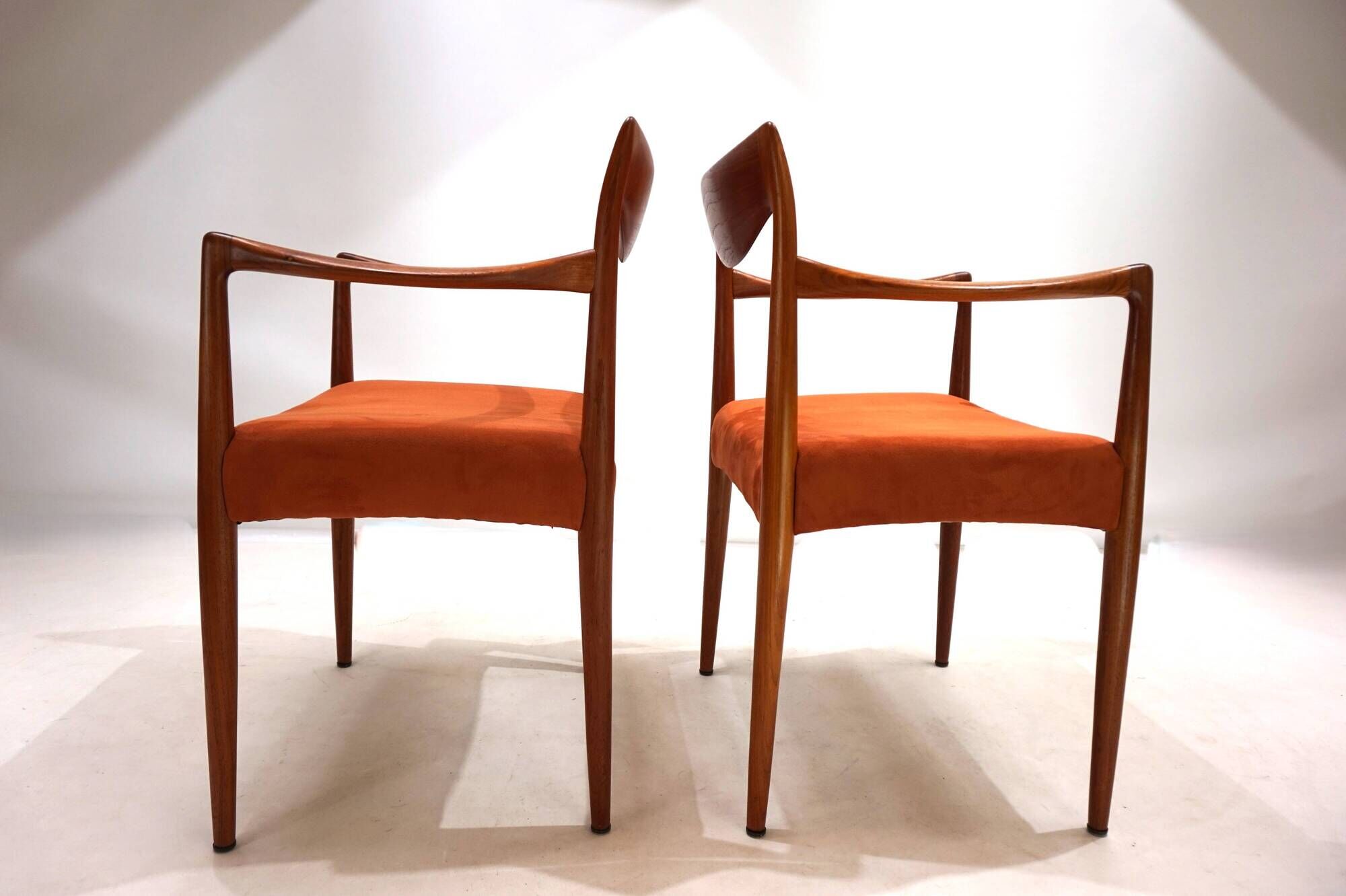 Set of 2 Gustav Bahus Bambi teak chairs by Rolf Rastad & Adolf Relling, 196