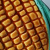 Vintage Corn Slush Plate Cup Vallauris Style