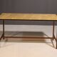 Table de cuisine industrielle vintage du bloc de l'Est, années 1950, Tchécoslovaquie