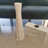 2 vases en porcelaine Schumann-Arzberg Op Art, Allemagne