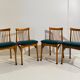 Vintage dining chairs, set of four, Italy 1960s