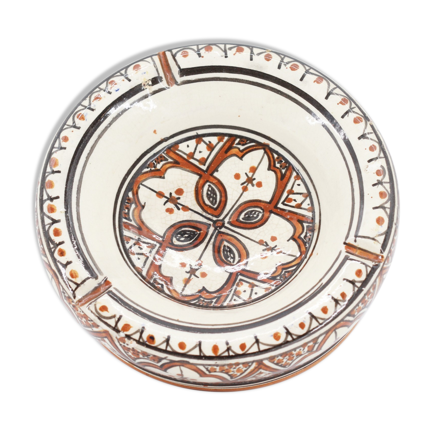Former Moroccan ceramic ashtray