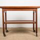 Danish extendable two-tiered teak serving trolley, 1960s, Kurt Ostervig.