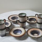 Saucers and coffee cups