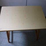 Table en rotin vintage