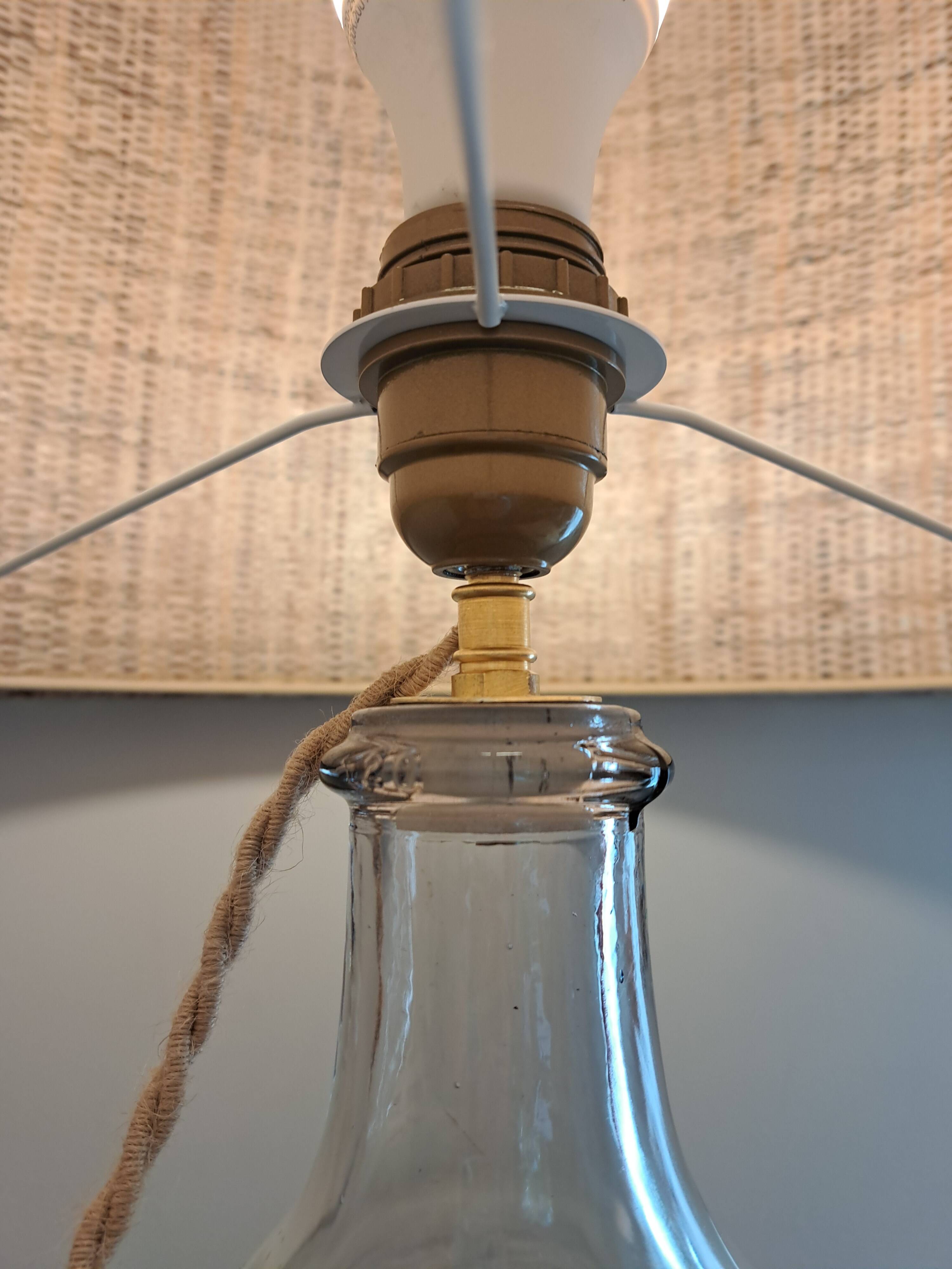 Large vintage Dame Jeanne table lamp from the 1960s