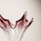 Vase in Murano glass by Fratelli Toso H 27.5cm