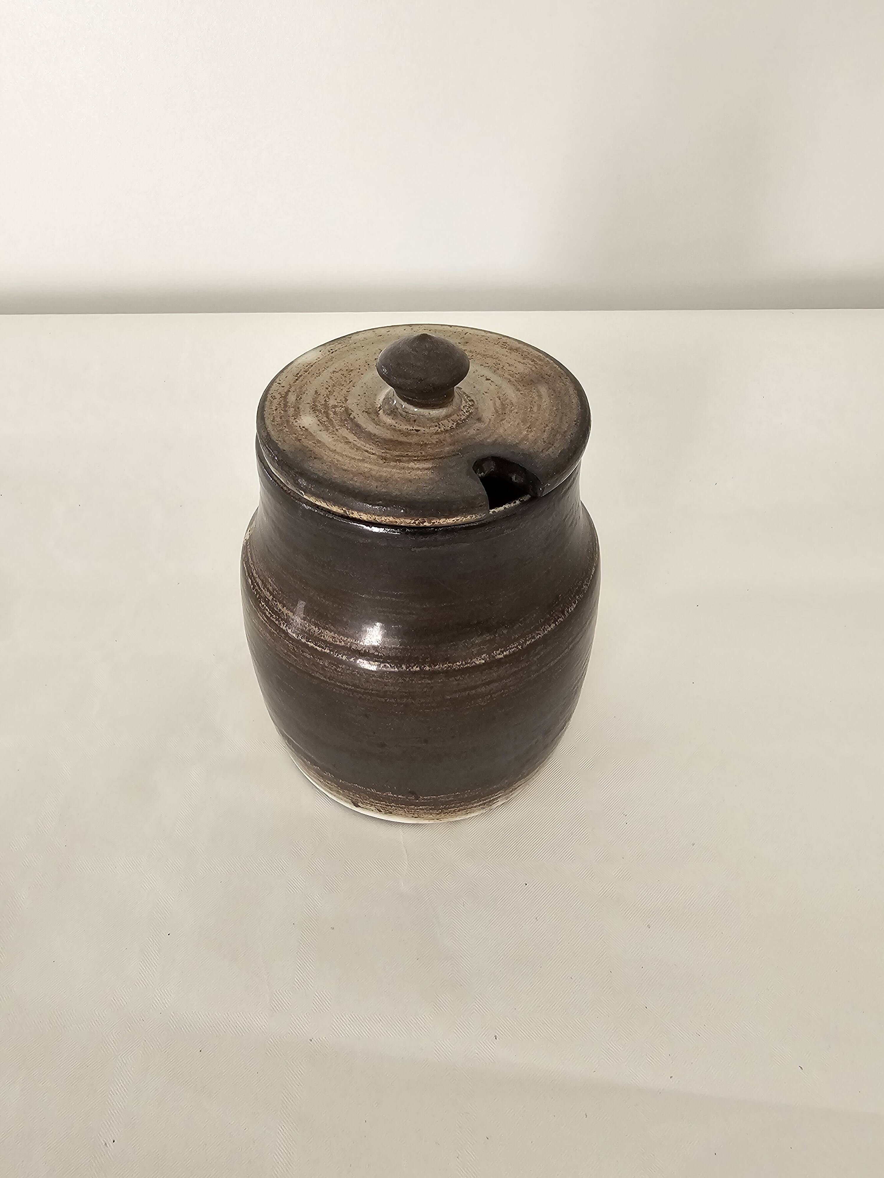 Ceramic pickle olive pot by Atelier Dieulefit Jacques POUCHAIN