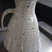 Large pyrite stoneware pitcher attributed to Guy Roland Marcy