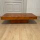 Elm magnifying glass coffee table, 1970s