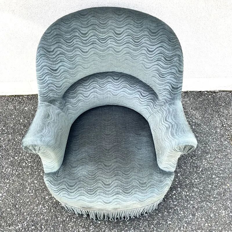 Petrol blue armchair