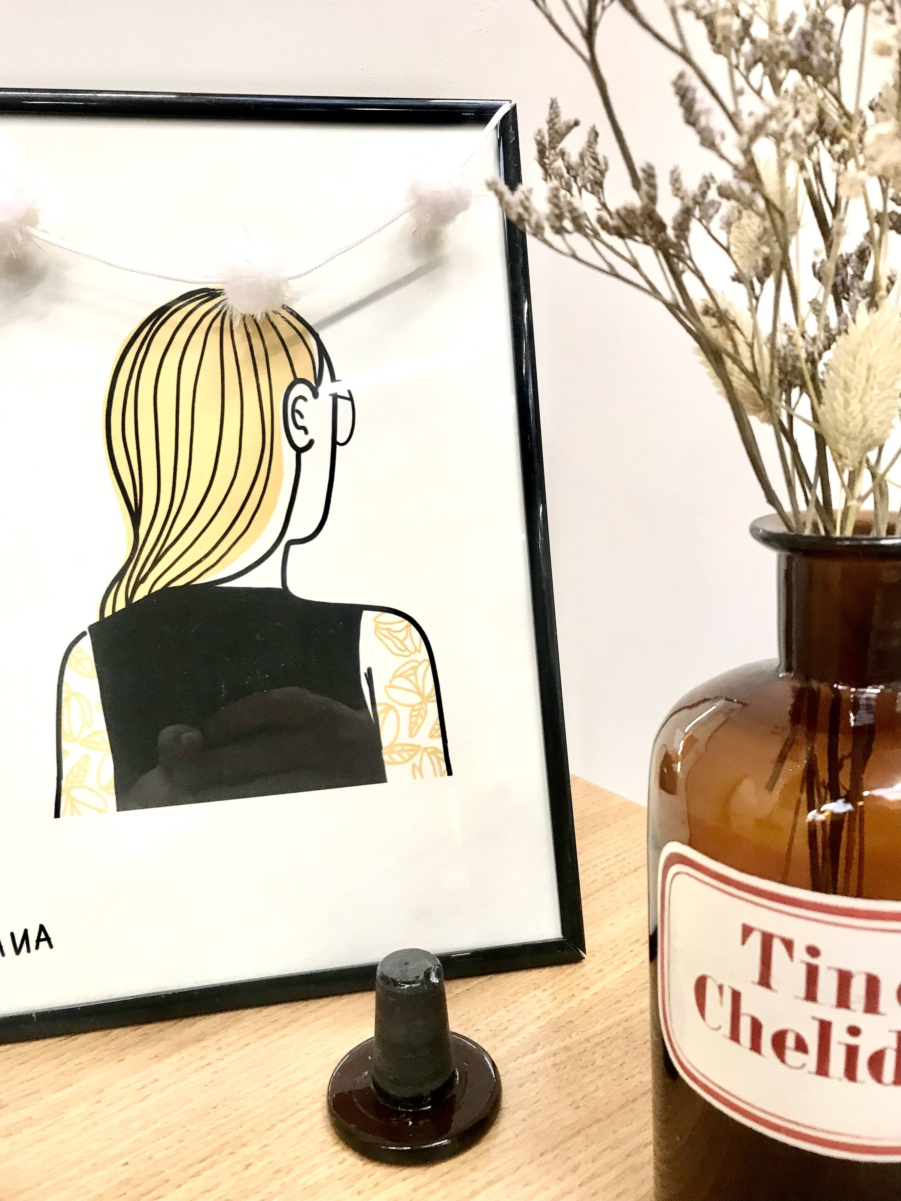 Vintage glass apothecary bottle