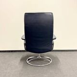 Ekornes Stressless Chair with Ottoman - Chrome Frame (1970s)(Price for One)