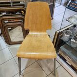 Midi centurion modern Danish Bentwood chairs with chrome legs