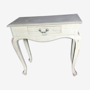 Console en peinture vieillie vers 1920