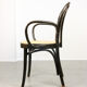 Vintage Bentwood Wide Seat and Arms Bistro Chair