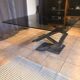 Iron flower table by Maurice Barilone for Roche Bobois