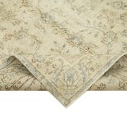 Hand-knotted distressed turkish beige carpet 156 cm x 246 cm