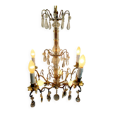 Lustre 5 lumières cristal