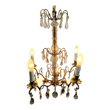 Lustre 5 lumières cristal