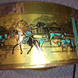 Old tin candy box