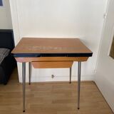 Formica table with extension cords