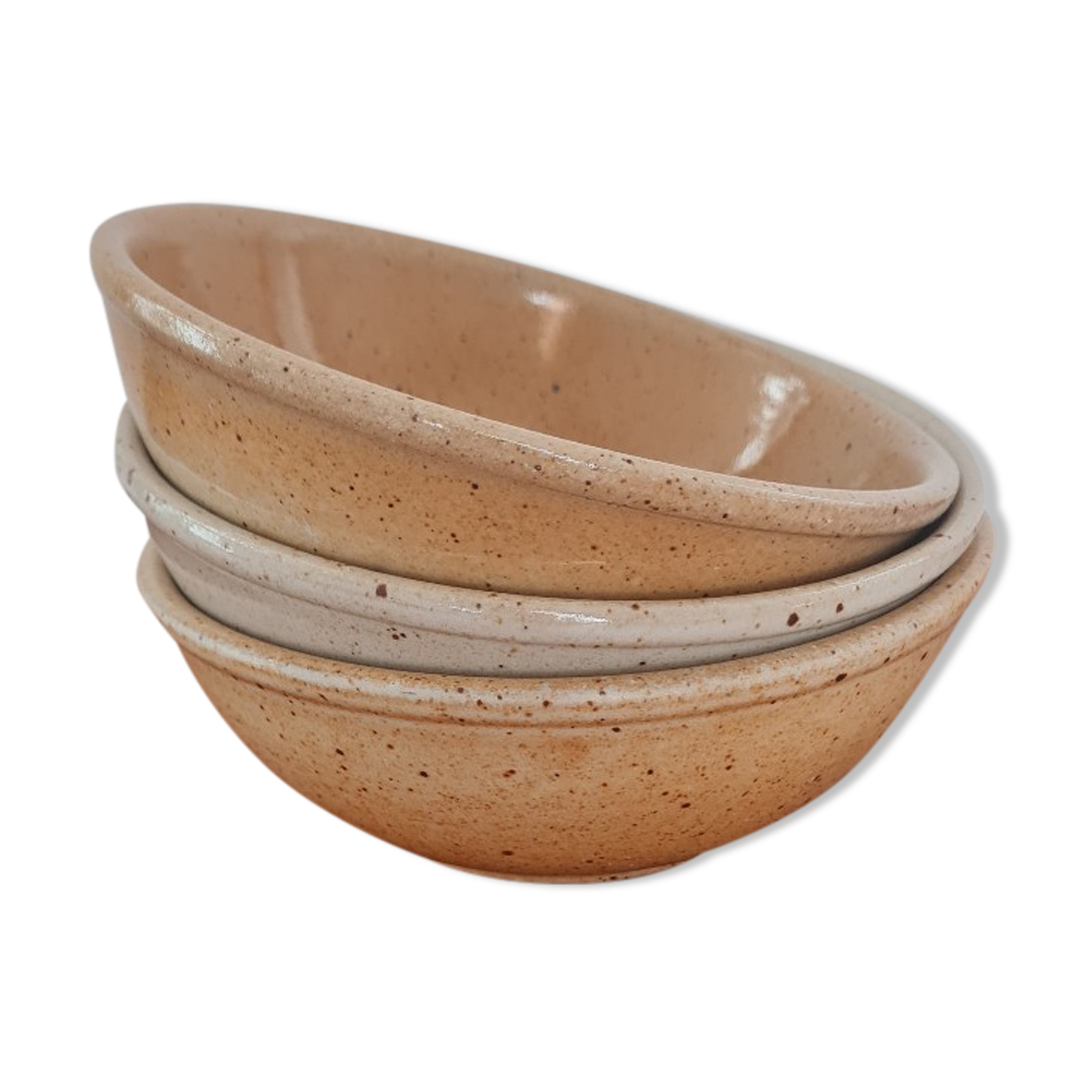 Set of 3 bowls in marsh sandstone