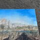 Orientalist painting – Kasbah between Ouarzazate and Zagora – Oil on canvas