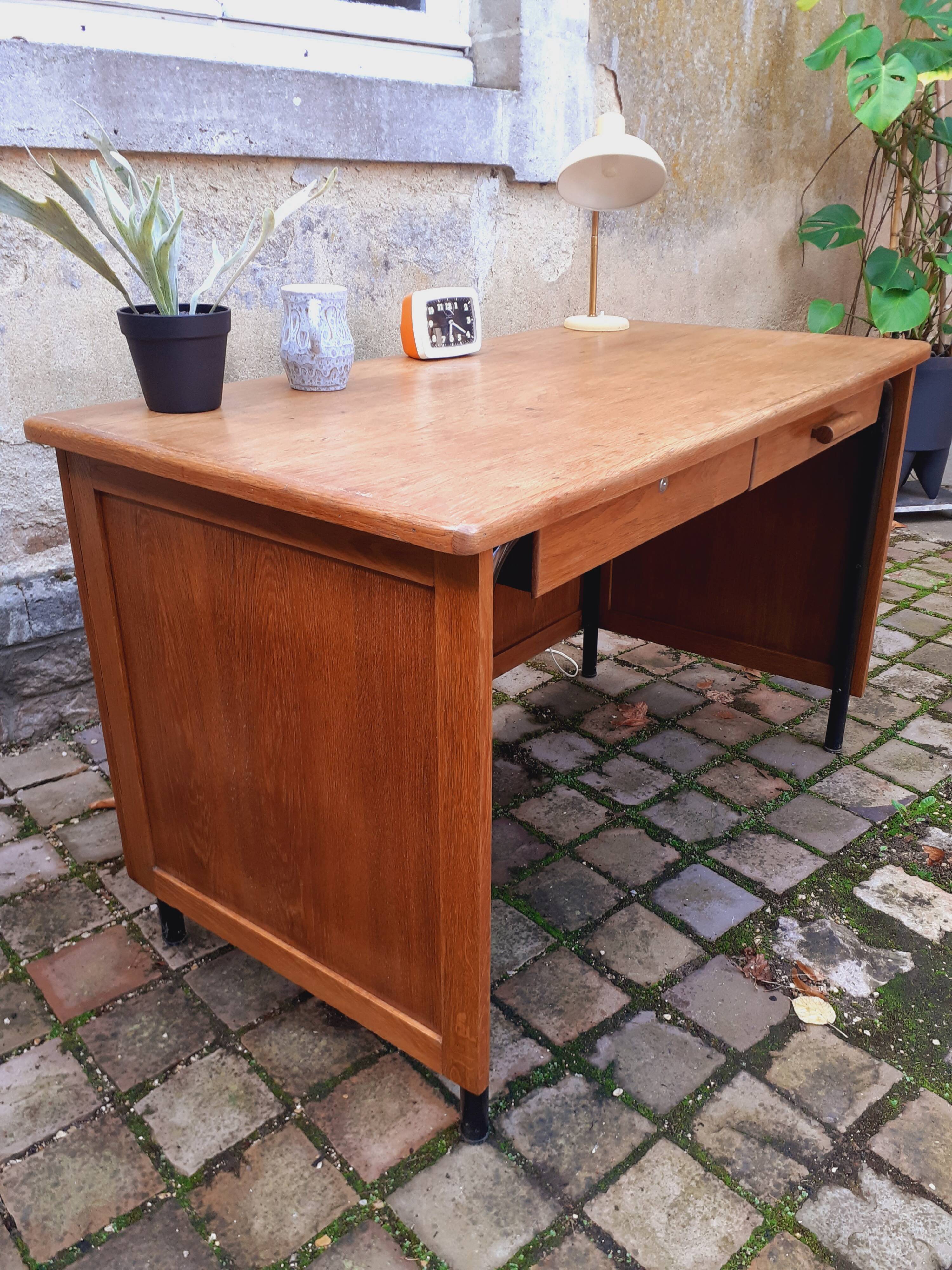 Vintage oak desk from the 60s