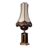 Living room lamp from Maison Dauphin 1970 to 80 cast aluminum, brown lacquered 102x4