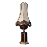 Living room lamp from Maison Dauphin 1970 to 80 cast aluminum, brown lacquered 102x4