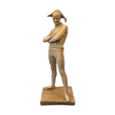 Charles René de Saint-Marceaux 'Harlequin' terracotta sculpture, 19th century