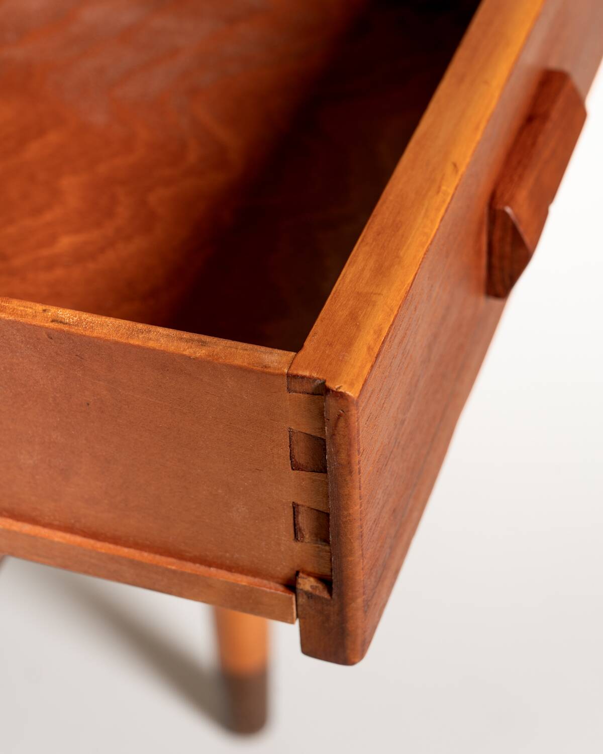 Scandinavian teak desk with a folding extension, 1950s/1960s
