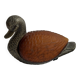 Vintage bronze duck lamp