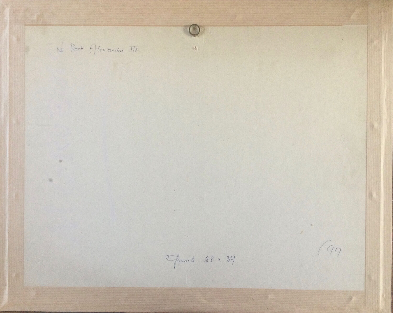 Léon godinnet, 1925-1989. the alexandre iii bridge. gouache and watercolour.