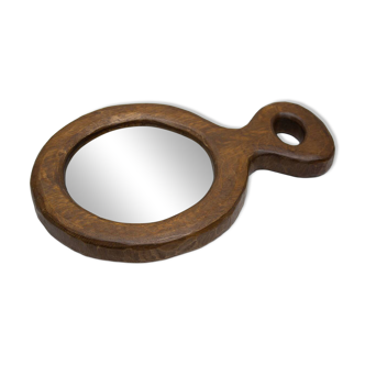 Vintage French rustic wall mirror from the 1950s