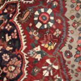 Tapis persan vintage en laine rouge tissée à la main - 211x306cm