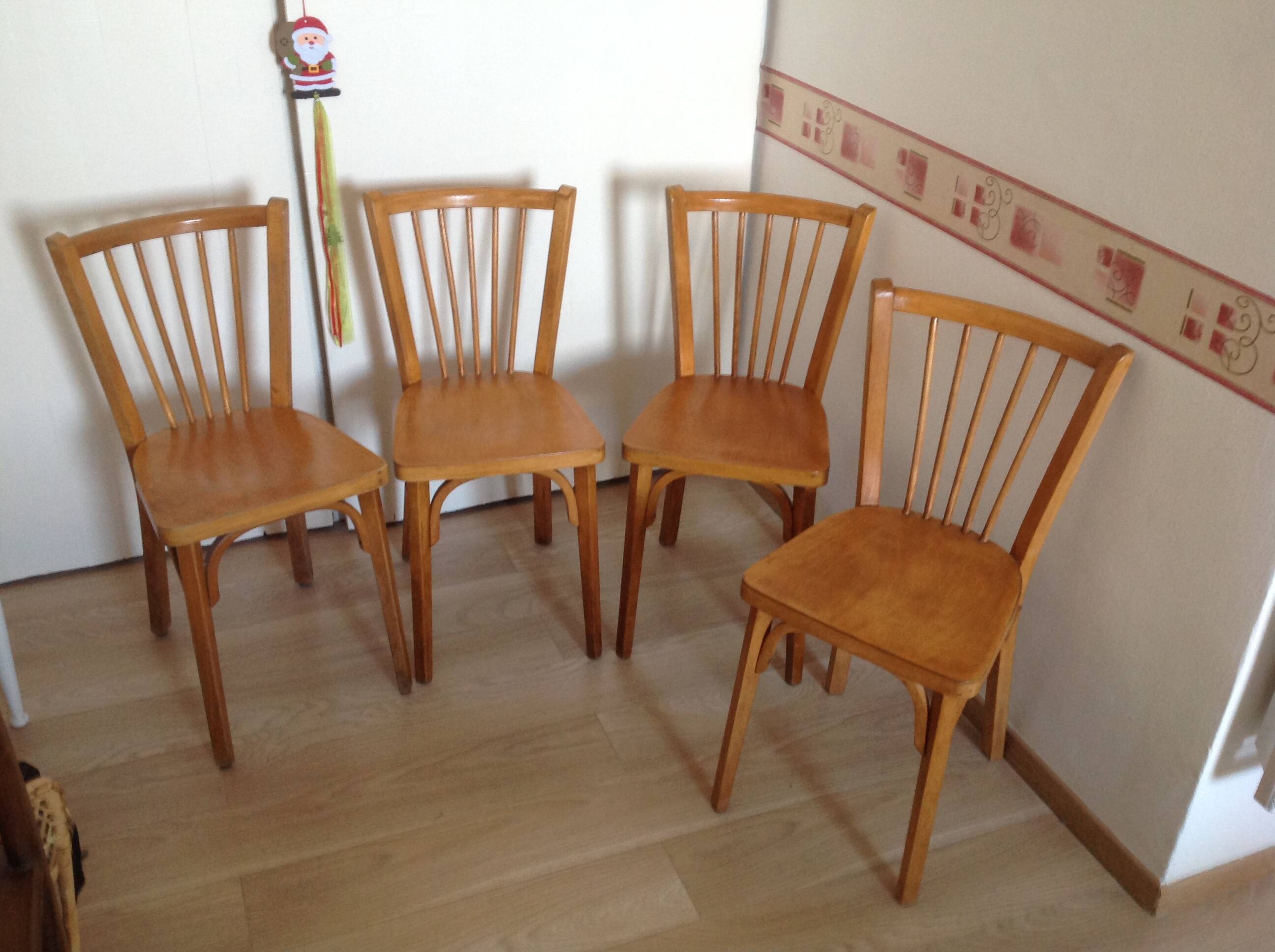 4 vintage Baumann chairs