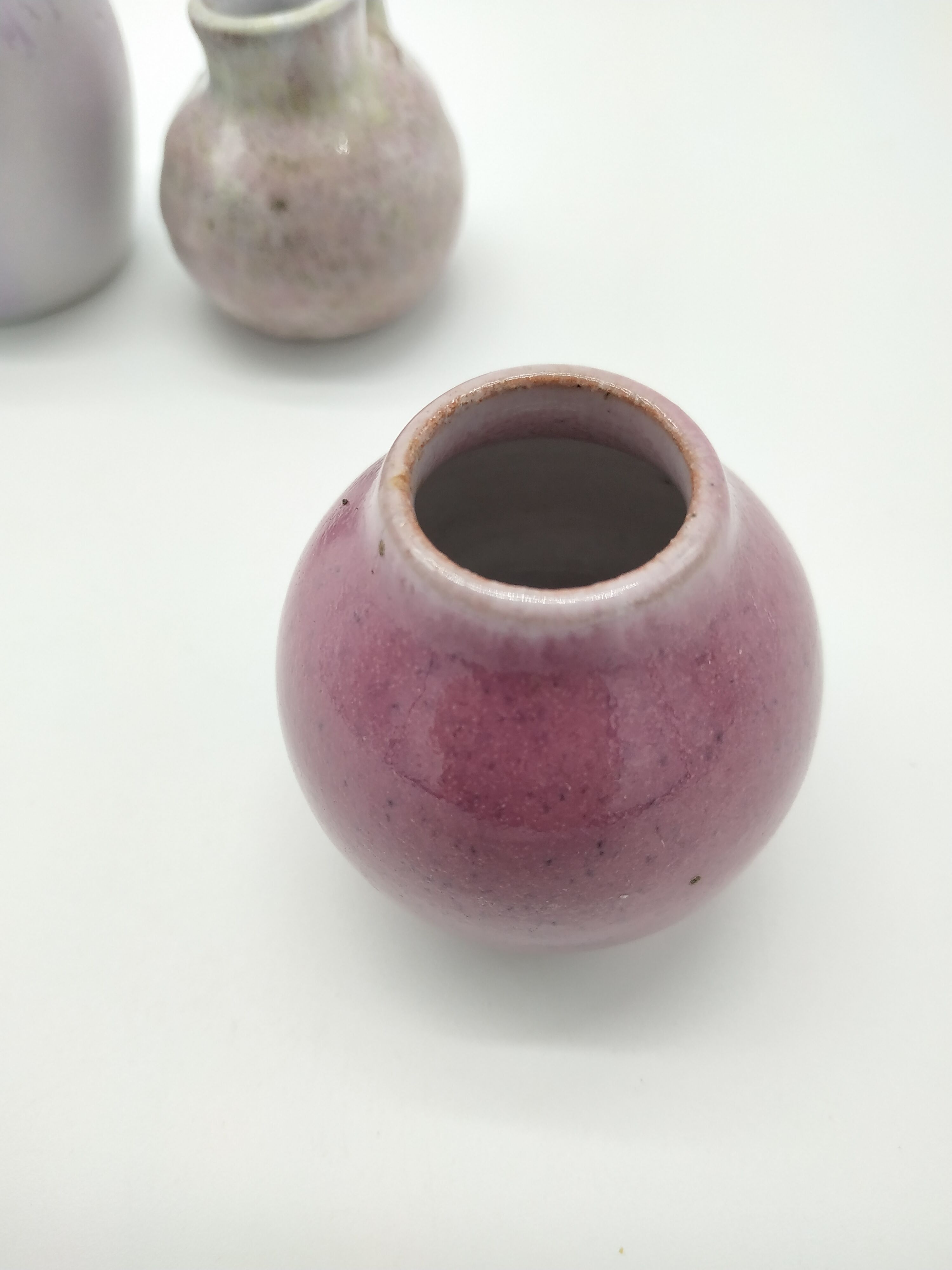 Set of 3 Scandinavian miniature ceramic vases