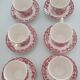 Myotts Country Life Set of 6 Cups and Saucers - England