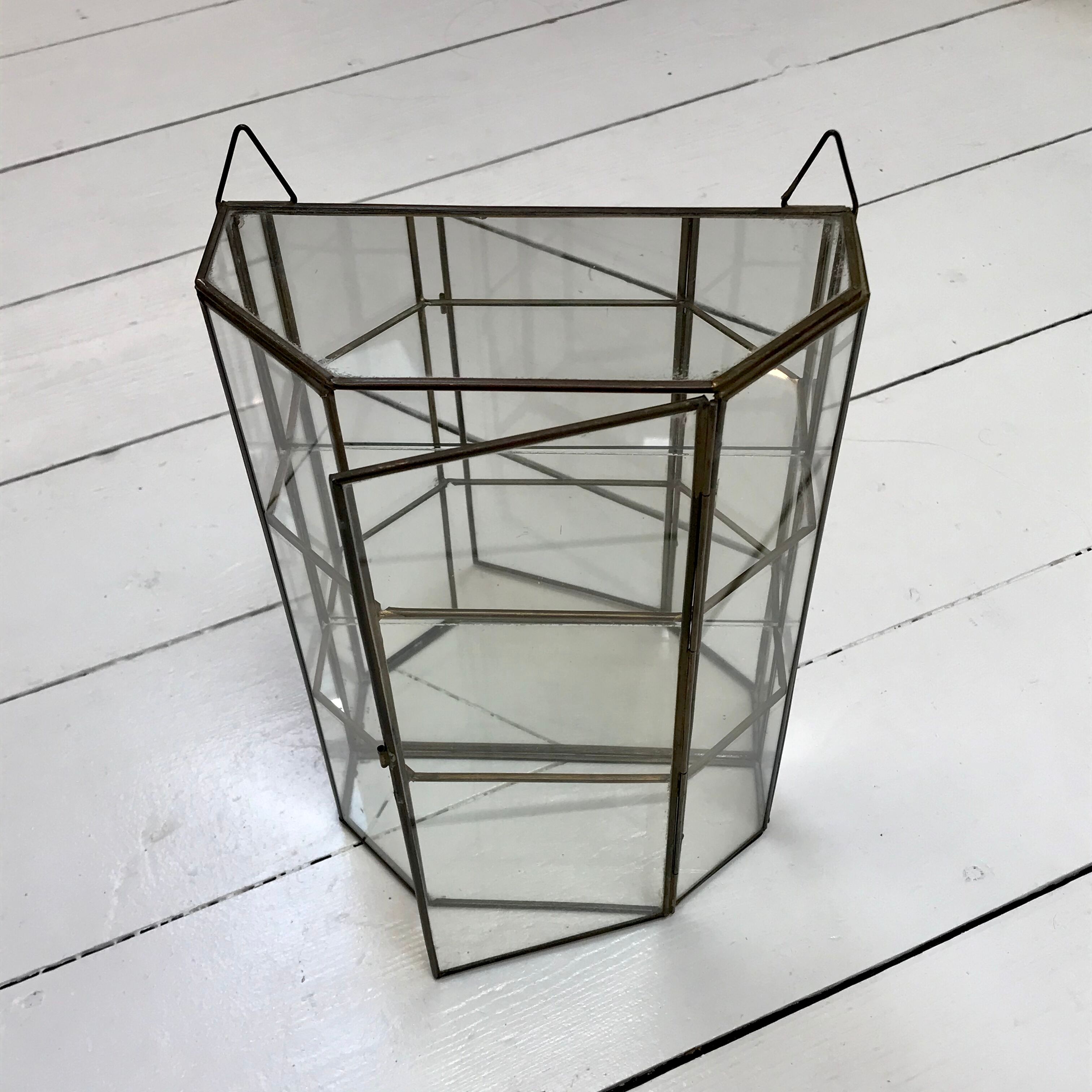 Glass and brass window