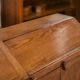 Grocer's counter / workshop furniture in solid oak from the 1920s