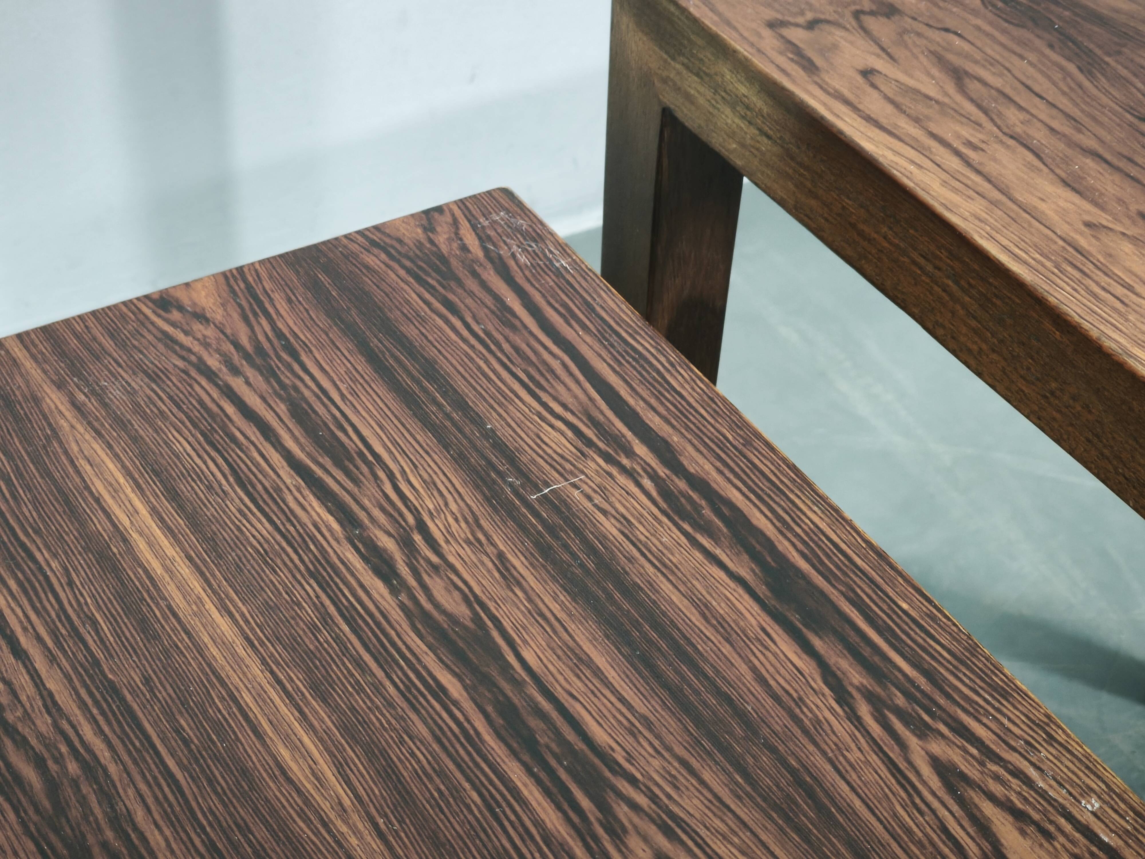 Severin Hansen Nesting Tables for Haslev, Denmark, 1960s