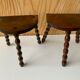 Duo of cowherd stools
