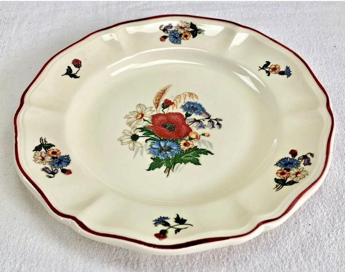 6 old dessert plates or dessert model Agreste Sarreguemines