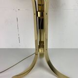 Large ( 65 cm ) midcentury brass space age mushroom table lamp, 1960s